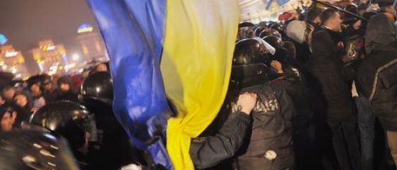 Proteste la Kiev. Ucrainienii manifesteaza pentru UE