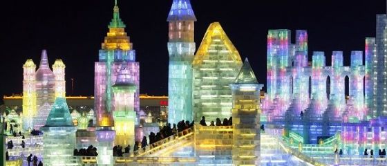 Spectacol de gheata si lumini la minus 16 grade. Astazi se deschide Festivalul Ghetii de la Harbin, China. GALERIE FOTO