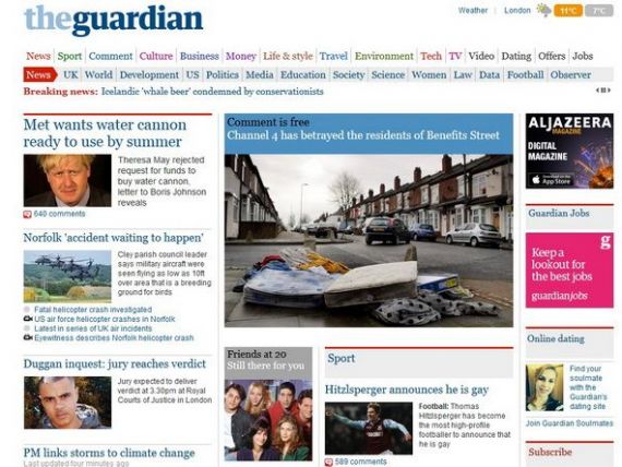 Site-ul publicatiei The Guardian a fost blocat in China, dupa a publicarea unei stiri despre violentele din regiunea Xinjiang