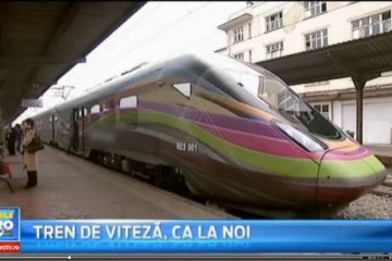 Romania absurda: Cel mai rapid tren electric facut la noi merge cu 20 de km/h intre Craiova si Bucuresti