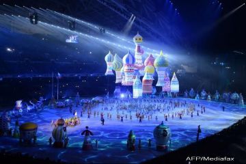 Ceremonia de deschidere a Jocurile Olimpice, in imagini. Televiziunea rusa a ascuns eroarea cercurilor olimpice