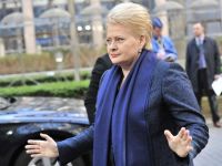 Grybauskaite: Rusia vrea sa recreeze frontierele celui de-al Doilea Razboi Mondial. Dupa Ucraina va urma R. Moldova