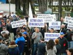 Protest la Targu Jiu, vizavi de restructurarile Complexului Energetic Oltenia