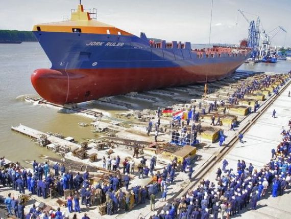 Santierul Naval din Mangalia a construit cea mai mare nava pentru transport de autovehicule din Marea Neagra si Mediterana, pentru o firma din Norvegia