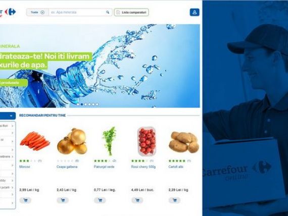 Carrefour a introdus plata in numerar, la primirea comenzii, pentru cumparaturile efectuate online