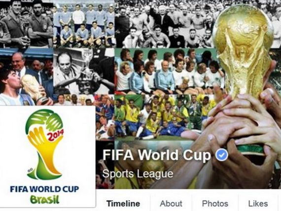 Cupa Mondiala, cel mai discutat eveniment de pe Facebook. Peste 1 mld. de comentarii, like-uri si statusuri, record inregistrat pe reteaua de socializare