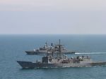 Rusia a initiat manevre navale in Marea Neagra, in acelasi timp cu cele ale NATO, la care participa si Romania