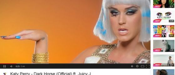 Videoclipul Dark Horse , al cantaretei Katy Perry, cel mai vizionat in acest an pe YouTube