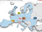 HARTA INTERACTIVA a miscarilor secesioniste din Europa. Legatura dintre referendumul pentru independenta din Scotia si Romania
