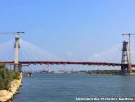 Cel mai mare pod rutier hobanat din Romania se apropie de finalizare. Cum arata trecerea de 360 metri lungime si cu patru benzi de circulatie. FOTO
