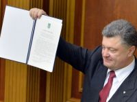 Ucraina va depune o cerere de aderare la UE, in 2020, afirma presedintele Petro Porosenko