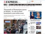 Presa de la Londra probeaza numarul urias de imigranti din Marea Britanie cu fotografii cu legiunile de romani stand la cozi sa voteze: Pacat ca nu sunt alegatori britanici la alegerile britanice