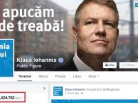 Klaus Iohannis, primul politician din Europa care a depasit 1 milion de fani pe Fabebook