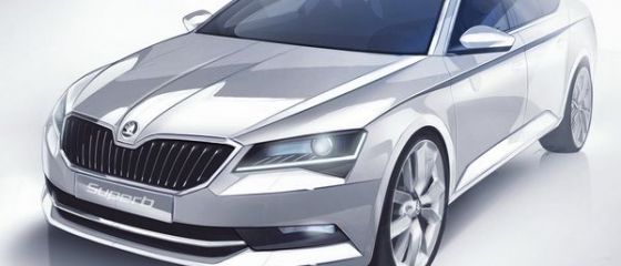 Imagini oficiale cu hit-ul cehilor in 2015: noua Skoda Superb