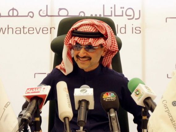 Printul miliardar saudit Al-Waleed bin Talal isi lanseaza propria televiziune de stiri. Alarab va difuza 5 ore de informatii economice pe zi, in colaborare cu Bloomberg