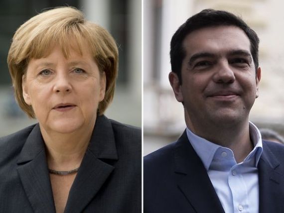 Tensiunile dintre Berlin si Atena cresc de la o zi la alta. Presa il acuza pe ministrul elen de Finante ca ar fi facut un gest obscen la adresa Germaniei. Premierul o intalneste pe Merkel