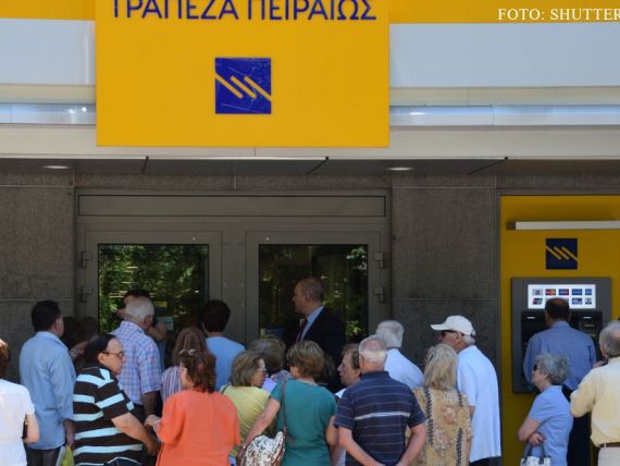 Bancile din Grecia nu se deschid saptamana aceasta. Marii deponentii risca sa piarda 30% din banii pe care ii au in conturi