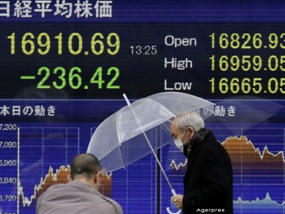 Bursa japoneza a inchis in scadere, cea de la Shanghai, pe crestere