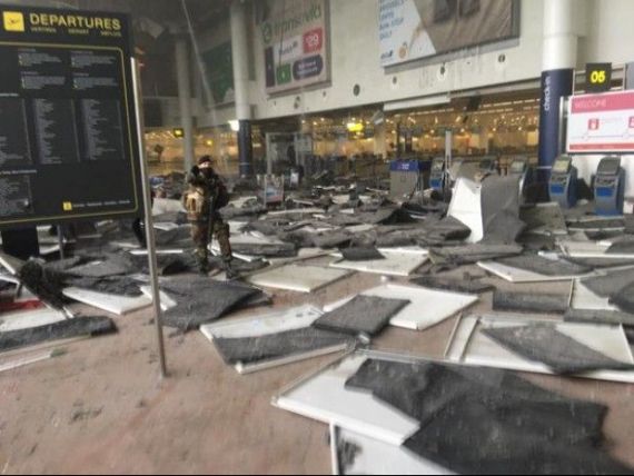 Explozii pe aeroport si la metroul din Bruxelles: cel putin 34 de morti si peste 200 de raniti. Atentatele, revendicate de Statul Islamic