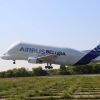 Airbus Beluga, unul dintre cele mai mari avioane din lume, a ajuns pentru prima data in Romania
