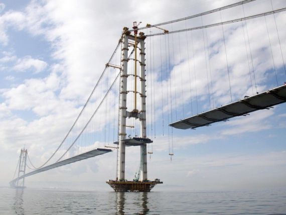 Unul dintre cele mai lungi poduri suspendate din lume, construit cu otel produs de ArcelorMittal Galati