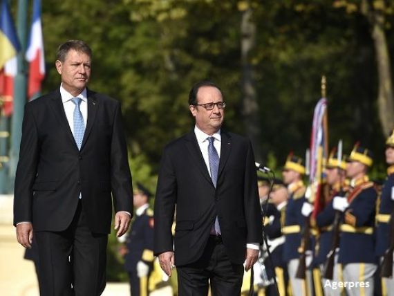 Prima vizita de stat a unui presedinte francez in Romania, dupa 1991. Hollande: Companiile franceze contribuie la dezvoltarea economica a Romaniei in sectoare de varf