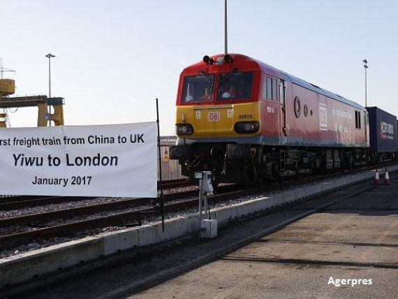 Beijingul reactiveaza Drumul matasii . Primul tren de marfa a ajuns din China in Marea Britanie, dupa 18 zile si 12.000 km parcursi prin sapte tari
