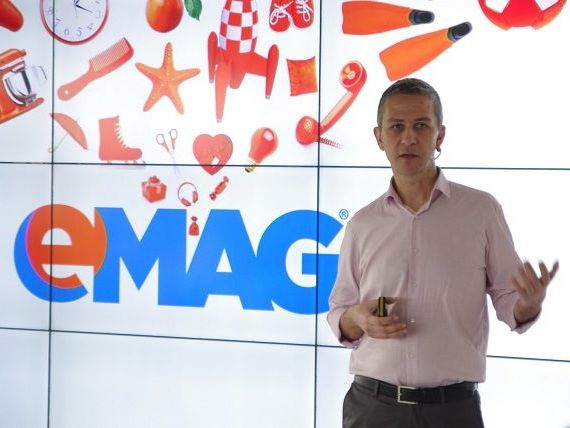 Afacerile grupului eMAG au depăşit un miliard de euro, anul trecut. Compania vrea să investească 150 mil. euro în tehnologie, în următorii cinci ani