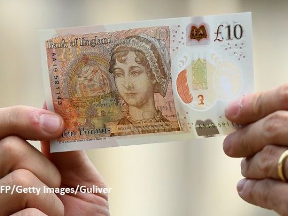 Englezii au bani noi. Banca Angliei a introdus în circulație a doua bancnotă din plastic, cu portretul scriitoarei Jane Austen și cu însemne tactile pentru nevăzători