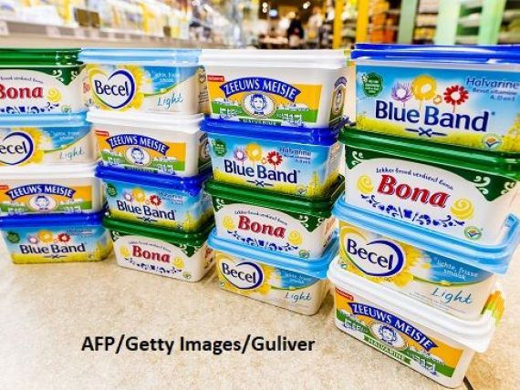 Tranzacția anului în industria alimentară. Unilever a vândut divizia de margarină către firma americană KKR, pentru 8,1 mld. dolari