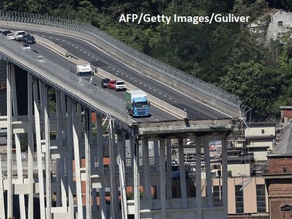 Reacții după tragedia de la Genova. Bulgarii vor să renoveze toate podurile din țară. În România, CNAIR spune că podurile nu sunt în pericol să se prăbuşească