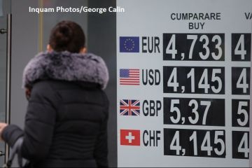 Euro a explodat miercuri. BNR a anunțat un curs de 4,7569 lei/euro. Moneda națională s-a depreciat cu 2,5% în ultima lună