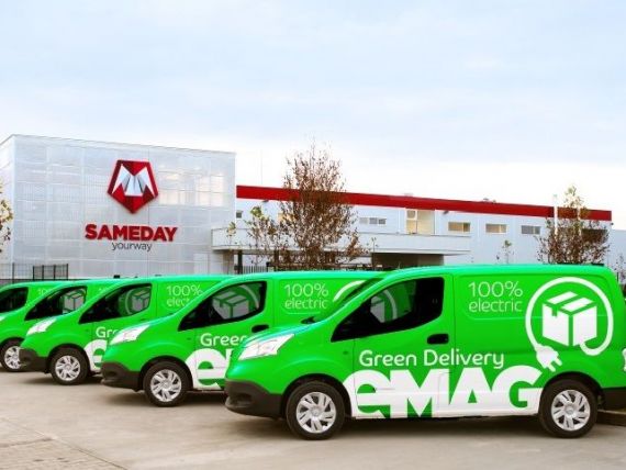 Retailerul online eMAG lansează livrarea cu automobile 100% electrice, o premieră pe piața din România