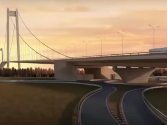 Cel mai important proiect de infrastructură derulat în prezent în România. Combinatul de la Galaţi a început livrările de oţel pentru podul suspendat de la Brăila
