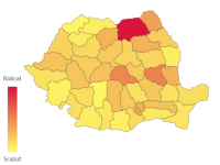 Coronavirus România, topul județelor. Unde s-a depășit pragul de 1.000 de cazuri de COVID-19