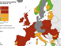 Peste jumătate din statele UE sunt în zona roşie de risc epidemic, potrivit hărţii ECDC