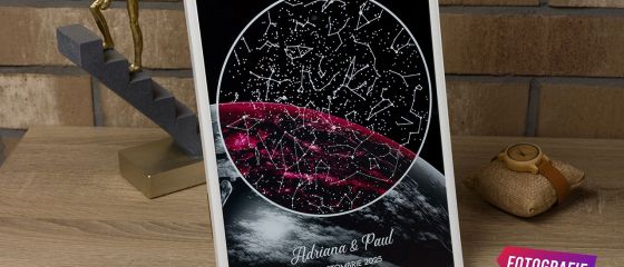 (P) Cum s-a transformat o pasiune în business: tablouri Sky Map personalizate produse în România