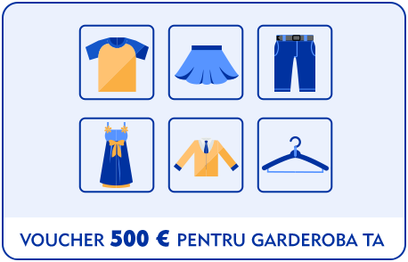 Voucher 500 euro pentru garderoba ta