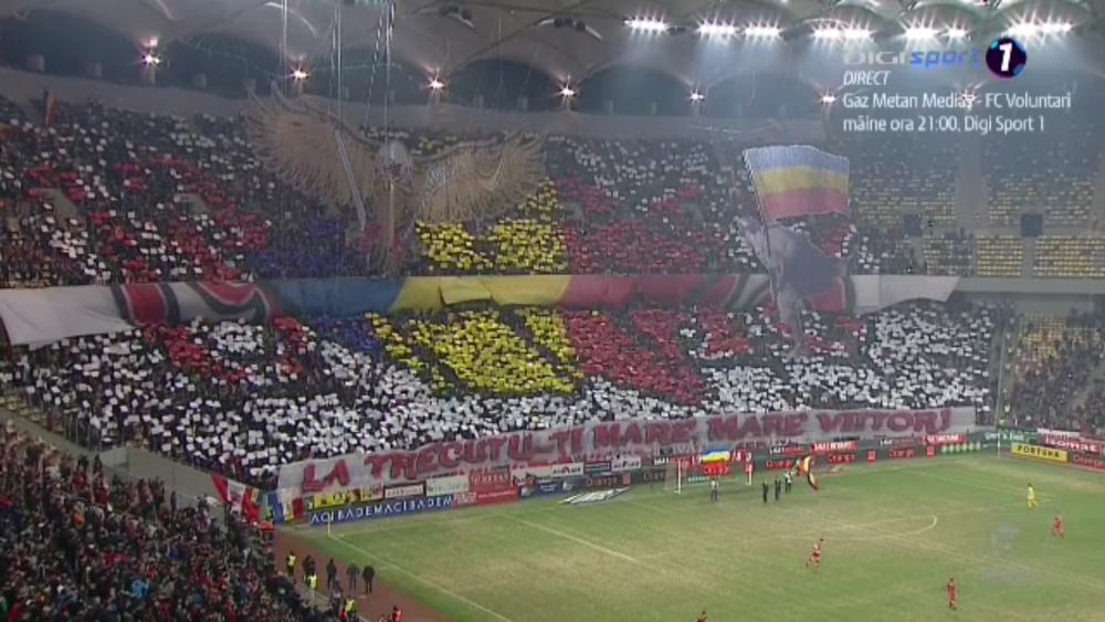 Dinamo Fcsb Coregrafie 3d Superba A Dinamovistilor Pentru Derby Ce Au Afisat Suporterii In Peluza Sport Ro